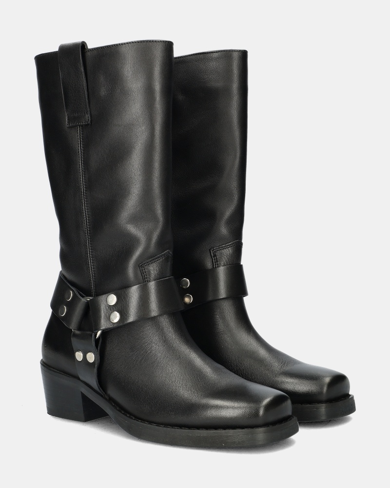 Nelson Bikerboots  - zwart