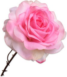Silk-Ka kunstbloem Roos roze 72 cm