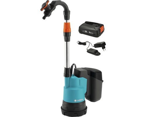 GARDENA 2000/2 18V (Power for All) accu-regentonpomp inclusief accu en lader