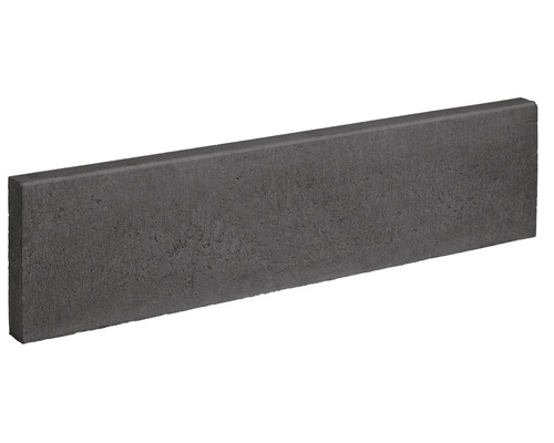Betonnen gazonrand antraciet eenzijdig afgeschuind 100 cm x 6 cm x 25 cm