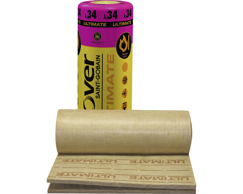 ISOVER Onder-spant isolatie Ultimate UKF twin voor hellende daken WLG 035 10 m x 1,20 m x 60 mm