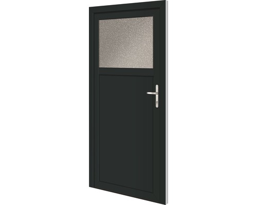 Missouri zij-ingangsdeur, antraciet, 980 x 1980 mm, rechtsdraaiend, 1/3 glas met 5-puntssluiting