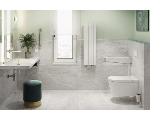 Rotheigner designradiator PANEL 1000 x 366 mm wit, aansluiting midden onder