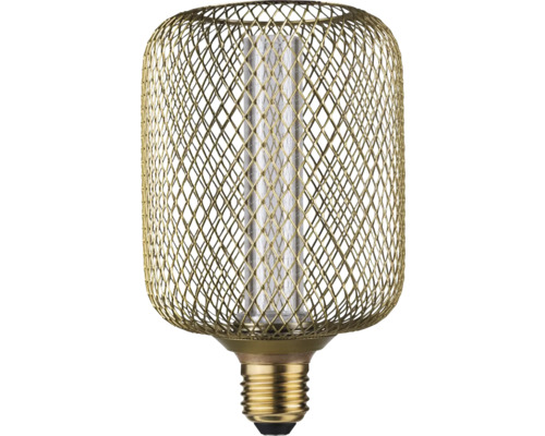 Paulmann Metallic Glow Cilindrische LED Lamp E27/4.2W (20W) messing 200 lm 1800 K Gloeilamp met kap