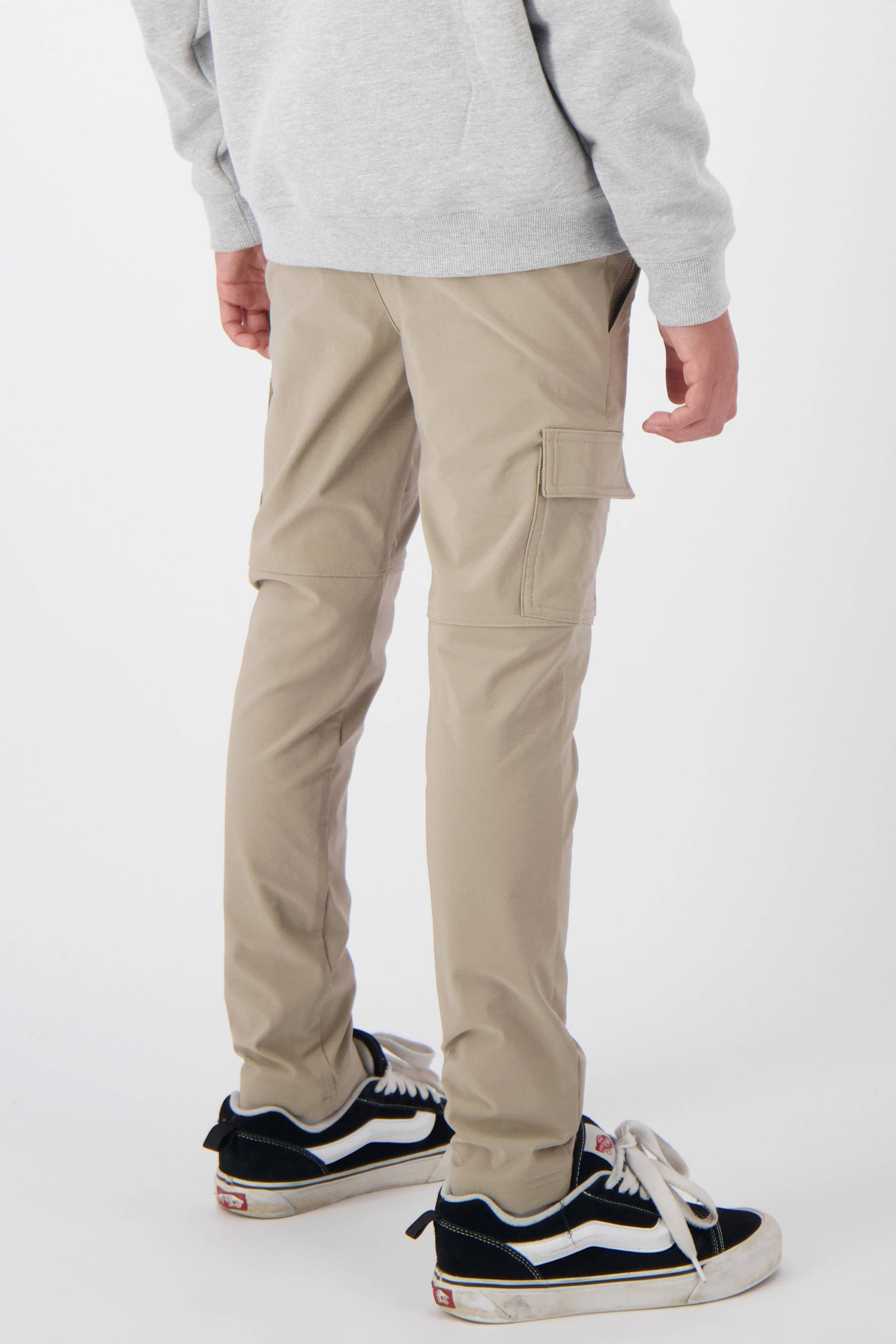 BLACK BANANAS regular fit cargobroek JR. TECH taupe