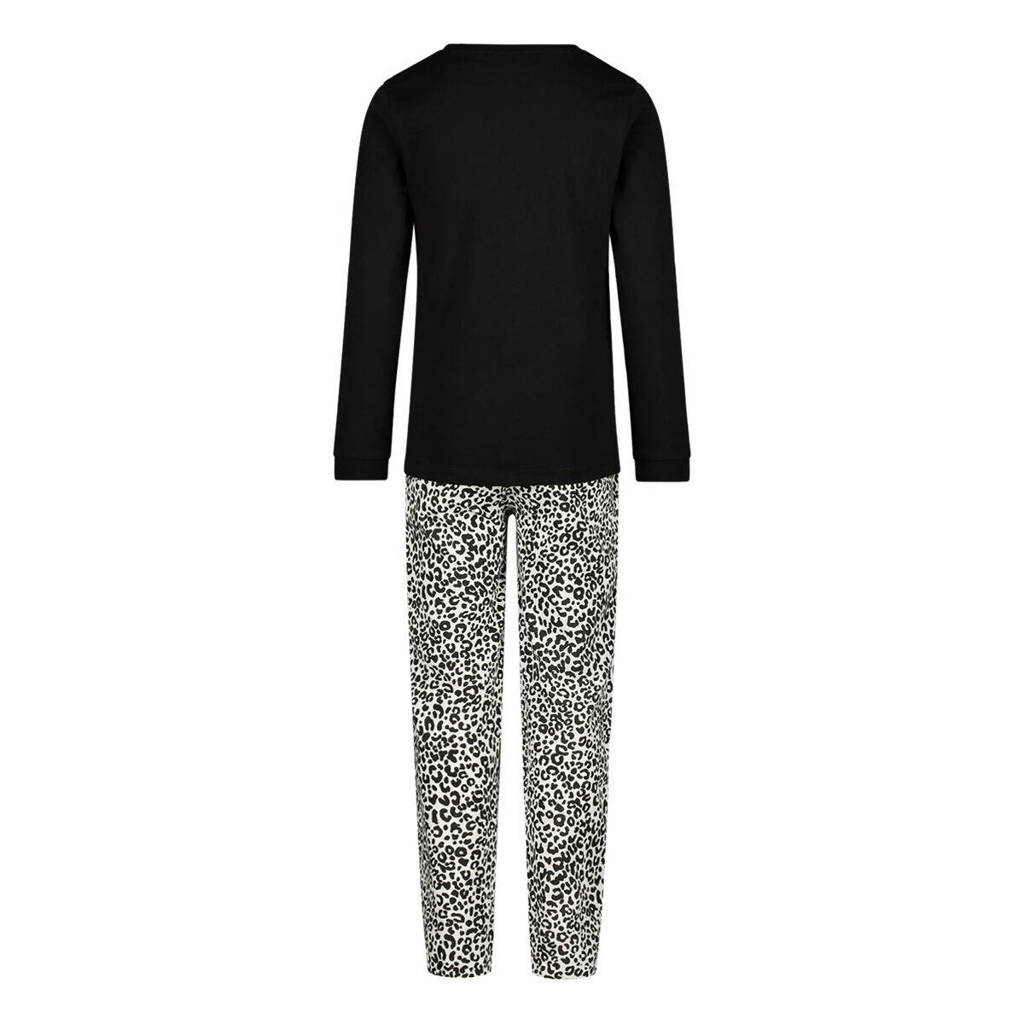 Orange Stars pyjama met printopdruk zwart