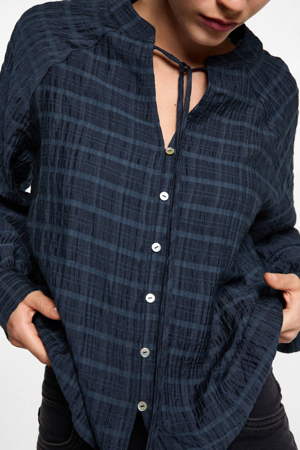 MANGO TEEN blouse donkerblauw