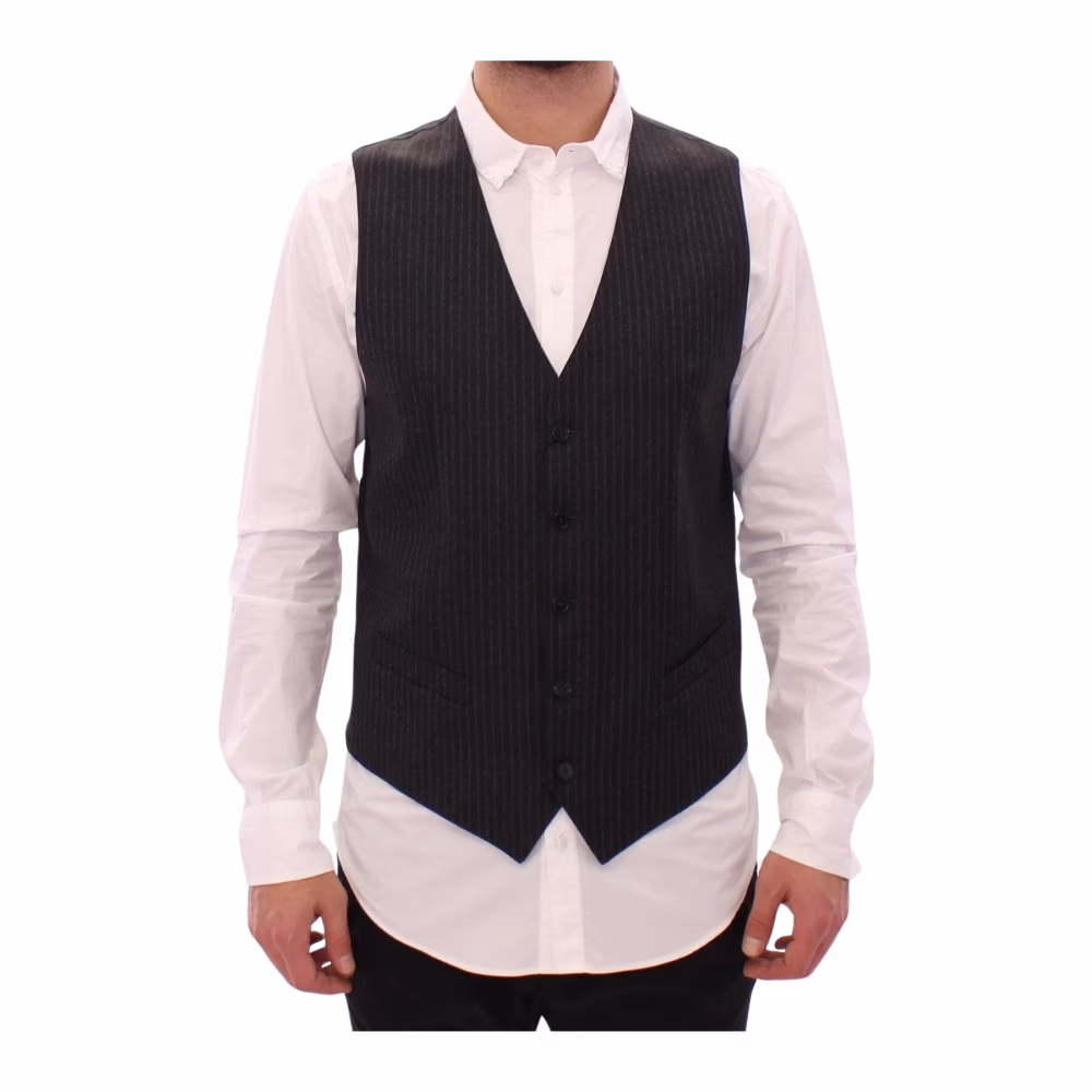 Dolce & Gabbana Gestreept Wol Enkellange Vest