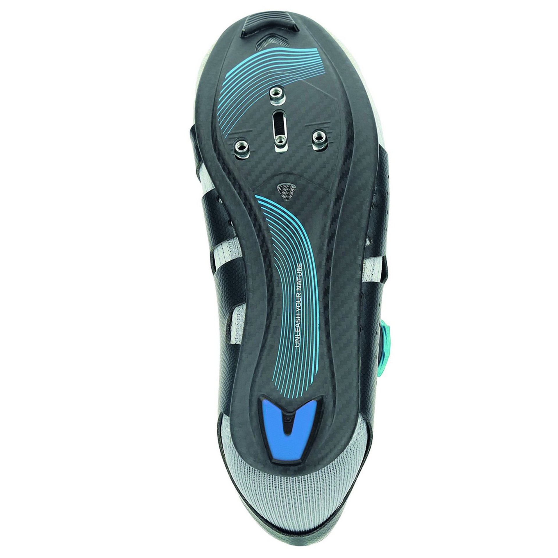UYN Naked Full-Carbon Wielrenschoenen Zilver/Blauw Heren