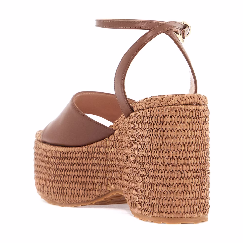 Gianvito Rossi Sandalen met sleehak en lintgesp