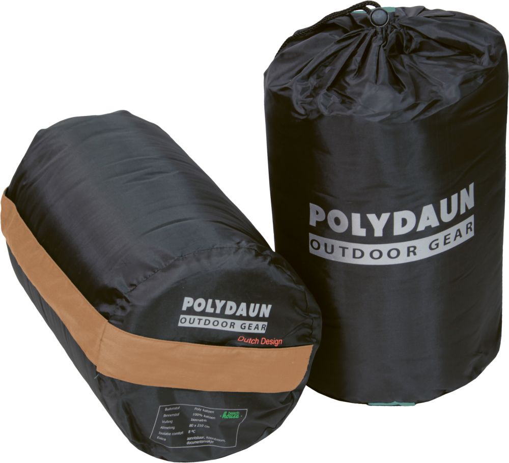 Polydaun Beach house 80 x 210 cm slaapzak - Apricot/Wave
