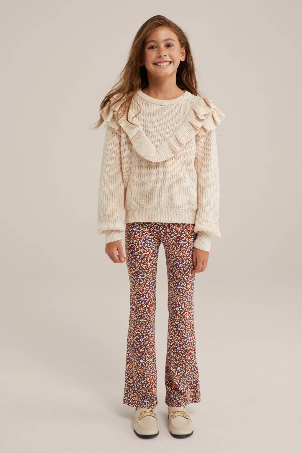 WE Fashion broek met all over print