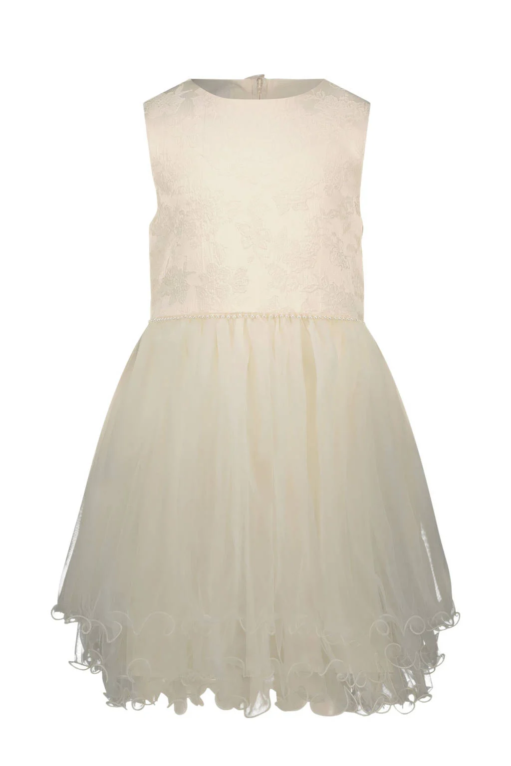 Le Chic korte jurk ecru