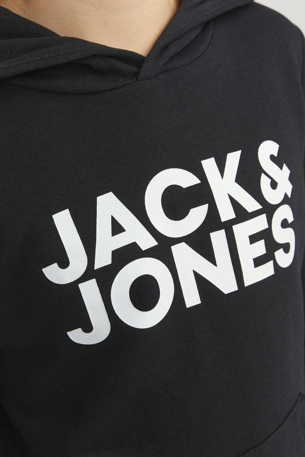 JACK & JONES hoodie JJECORP met logo zwart