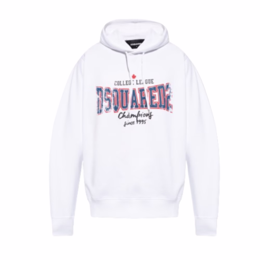 Dsquared2 Witte Hoodie met Iconisch Logo