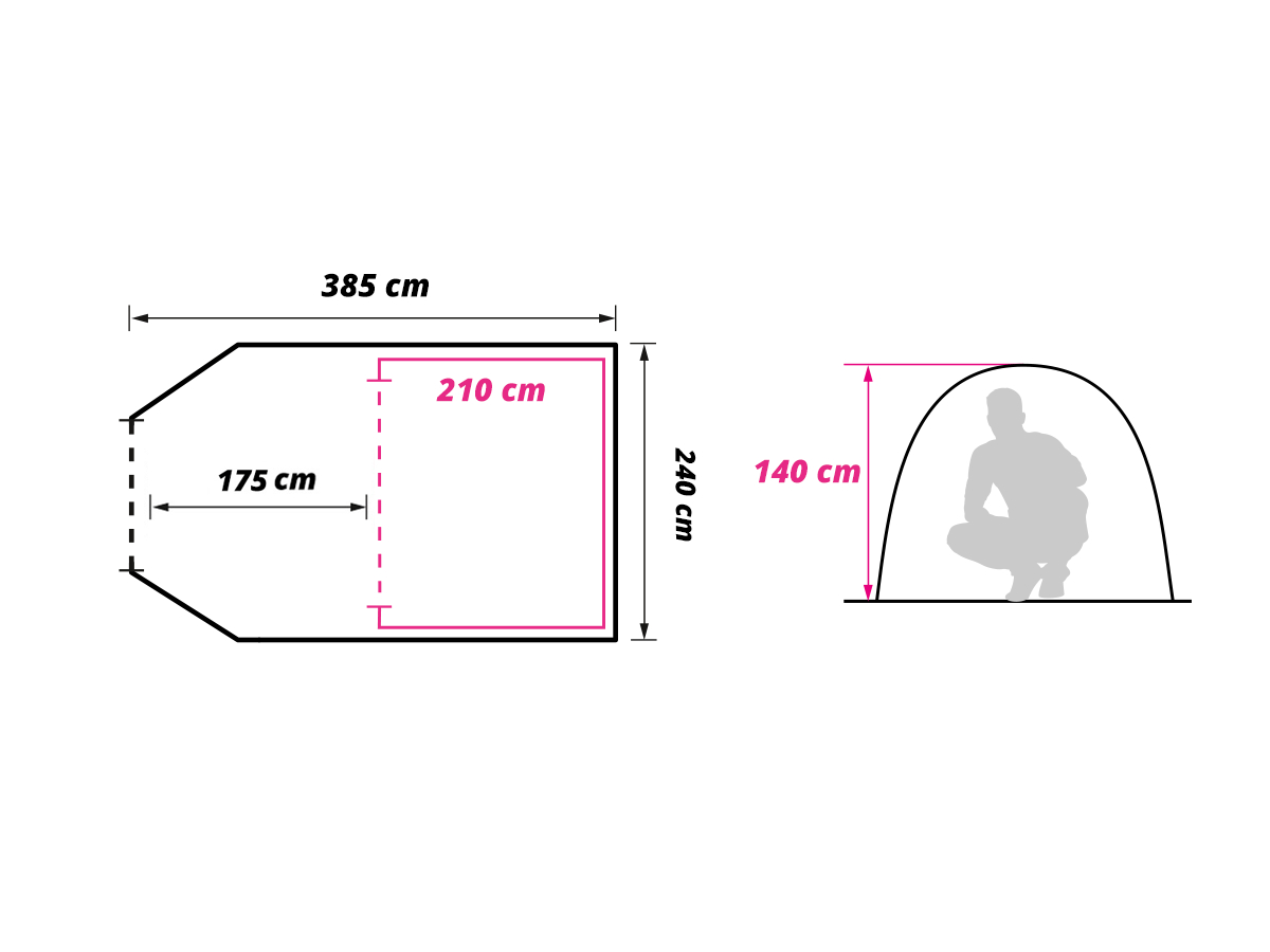 Obelink Low Crest 4 tunneltent