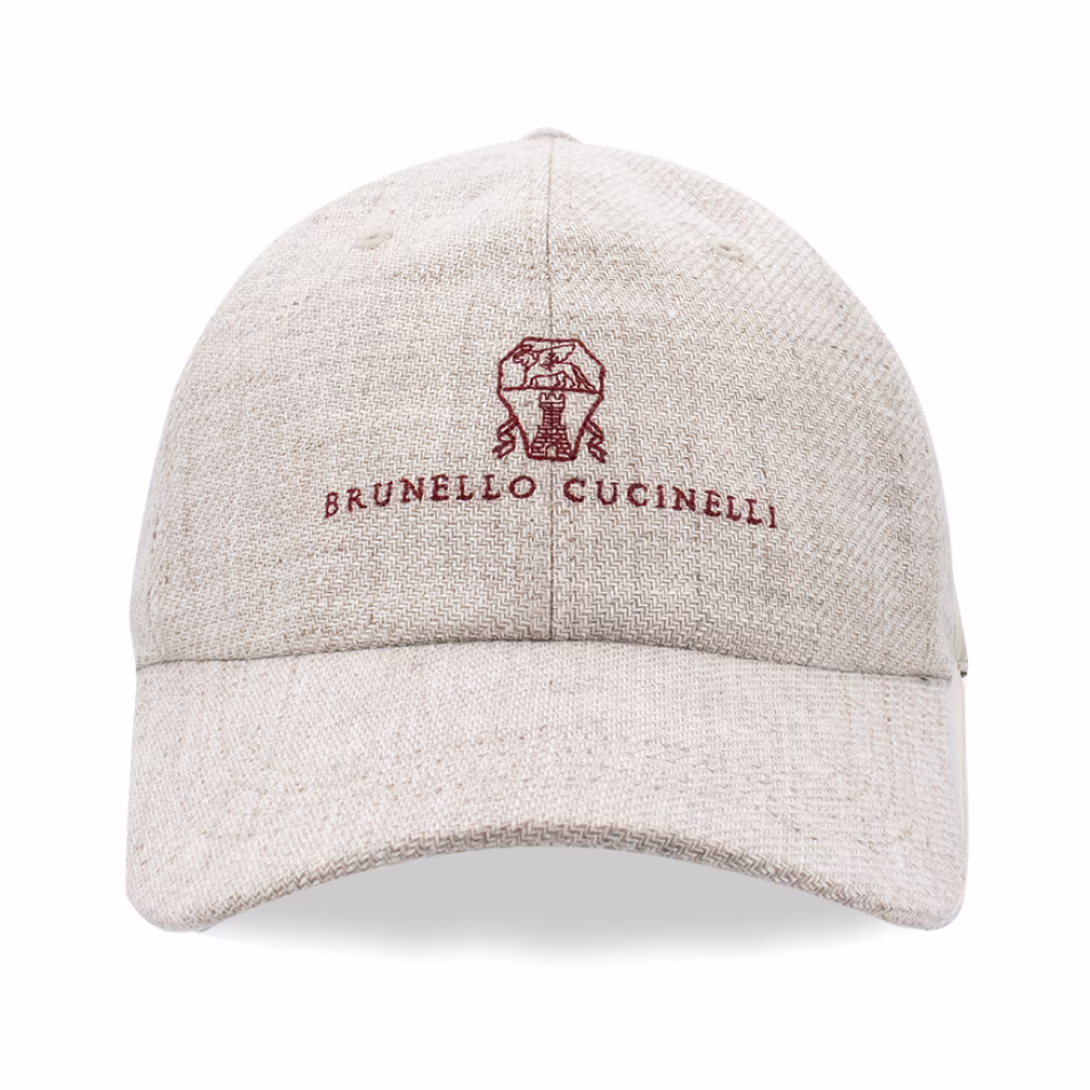 Brunello Cucinelli Zomer Baseballpet met Geborduurd Logo