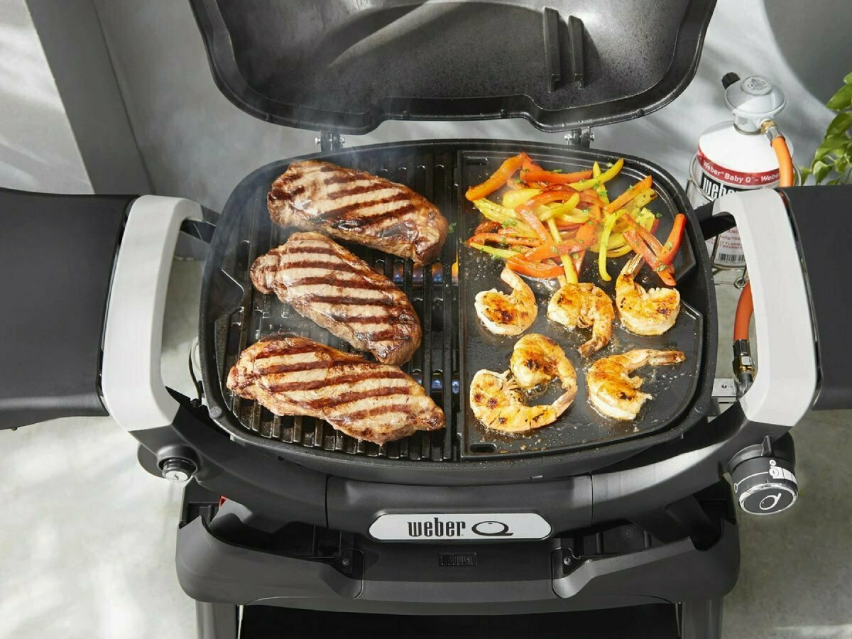 Weber Q 1200N halve plancha bakplaat