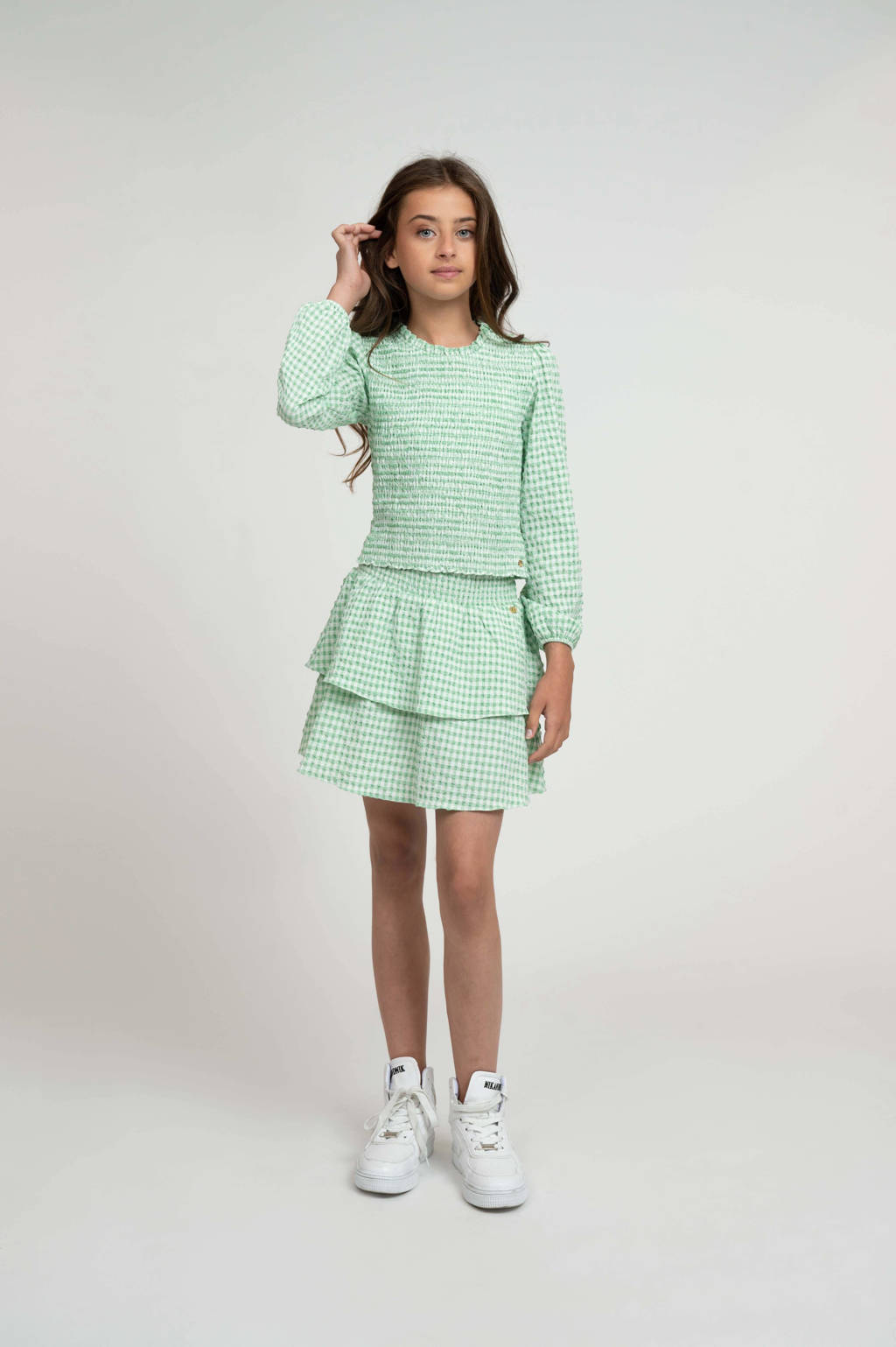 NIK&NIK geruite rok Lovi groen