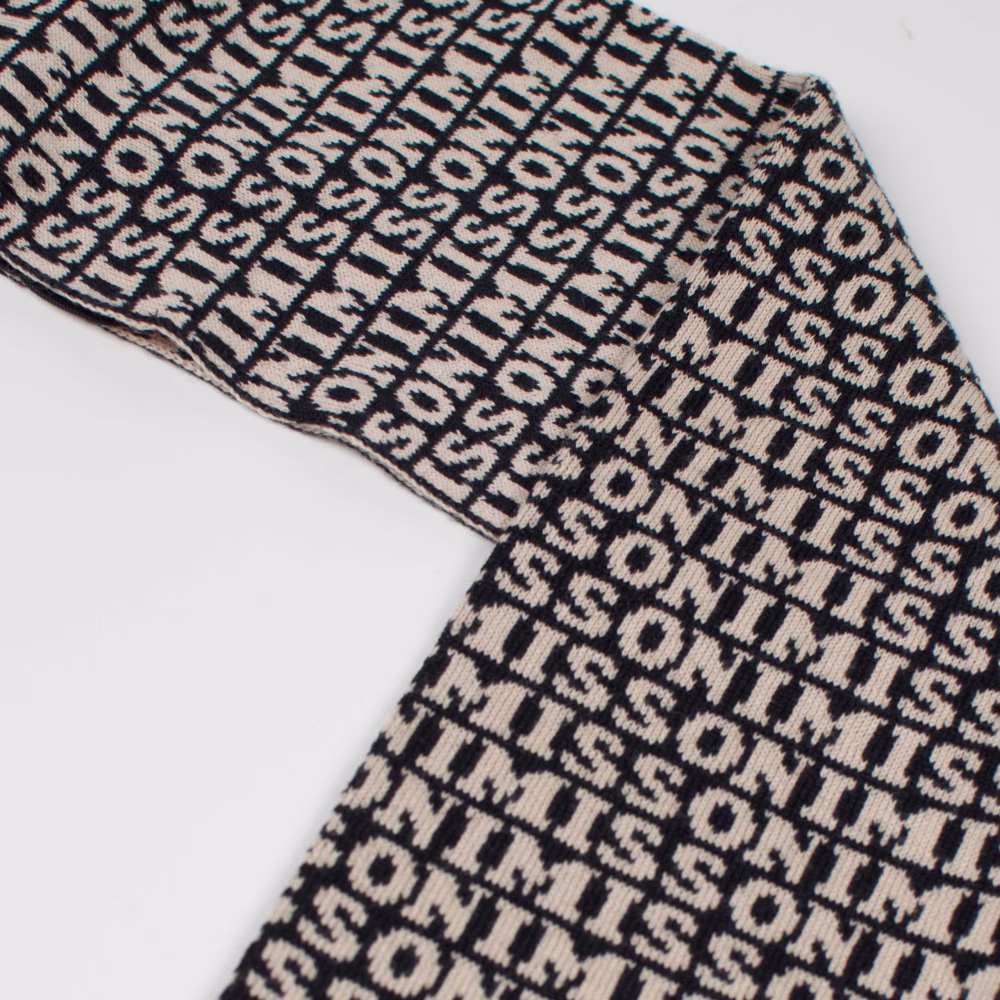 Missoni Logo Wool Jersey Shirt Scarf