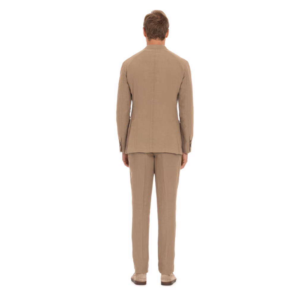 Lardini Bruine deconstructed jas en slimme broek
