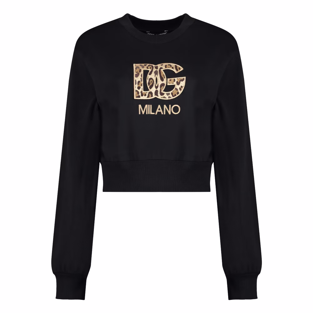 Dolce & Gabbana Katoenen sweatshirt met logo detail