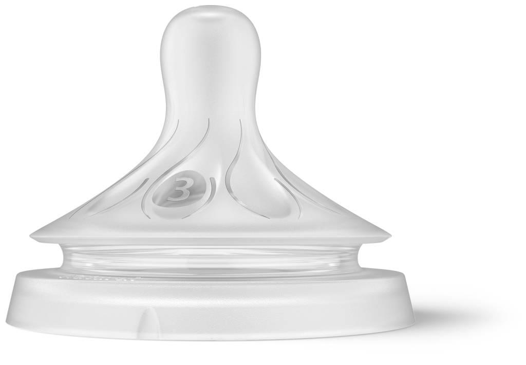 Natuurlijke Zuigreflex Snelheid 3, 1+ maanden, 2 stuks SCY963/02 Flesspenen