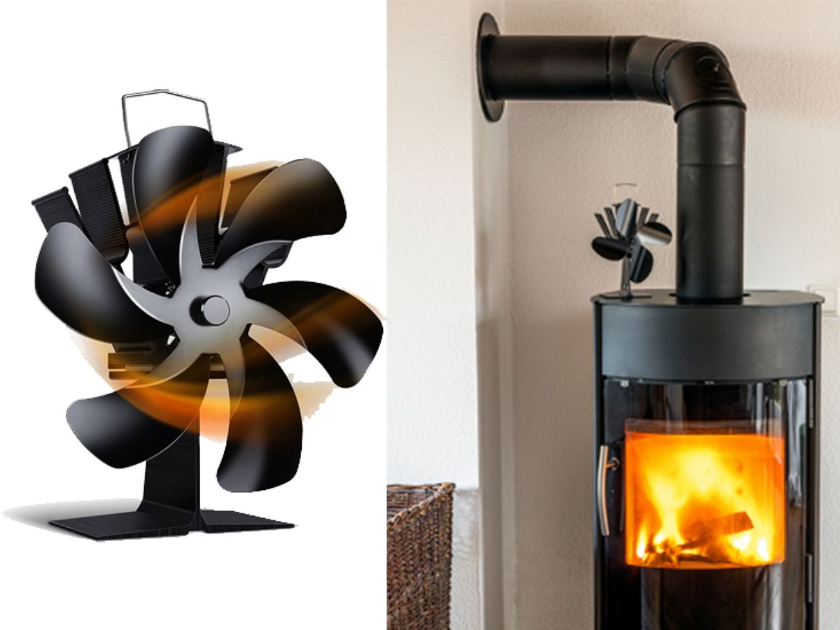 HI kachel ventilator - Black