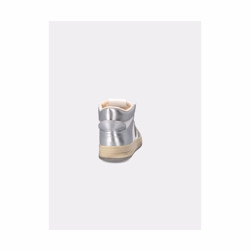 Philippe Model Witte Zilveren High Top Sneakers
