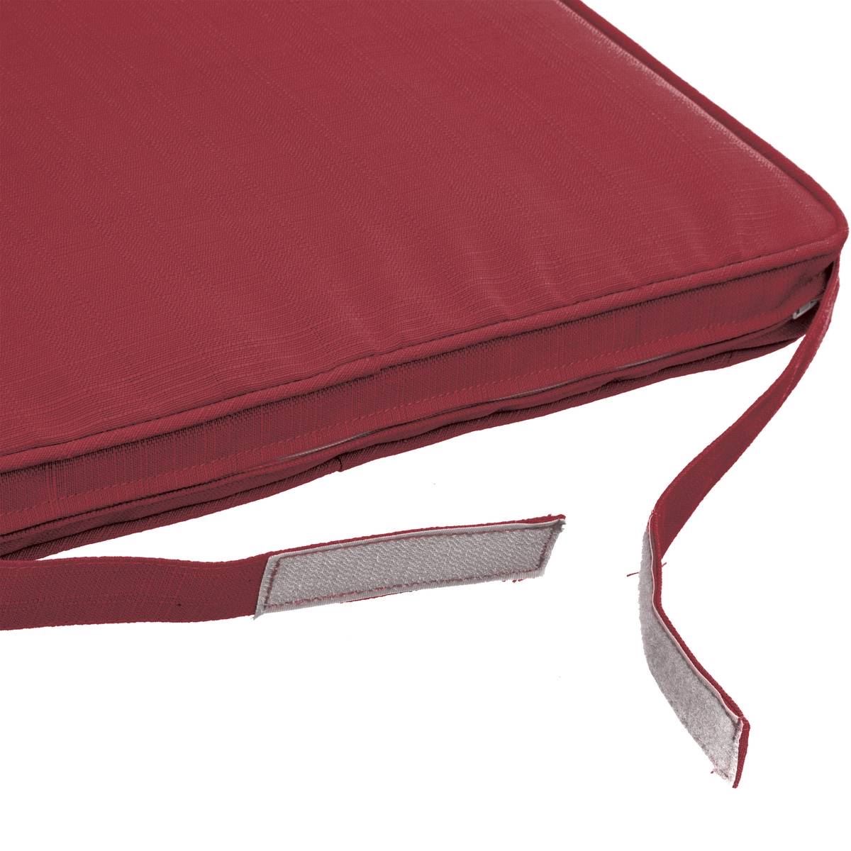 Warmpi verwarmd outdoor zitkussen - Bordeaux Red