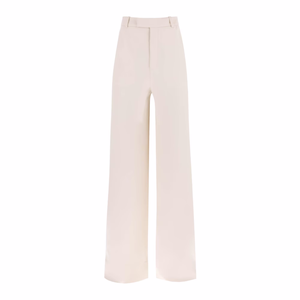 Saint Laurent Crepe Satin Palazzo Broek