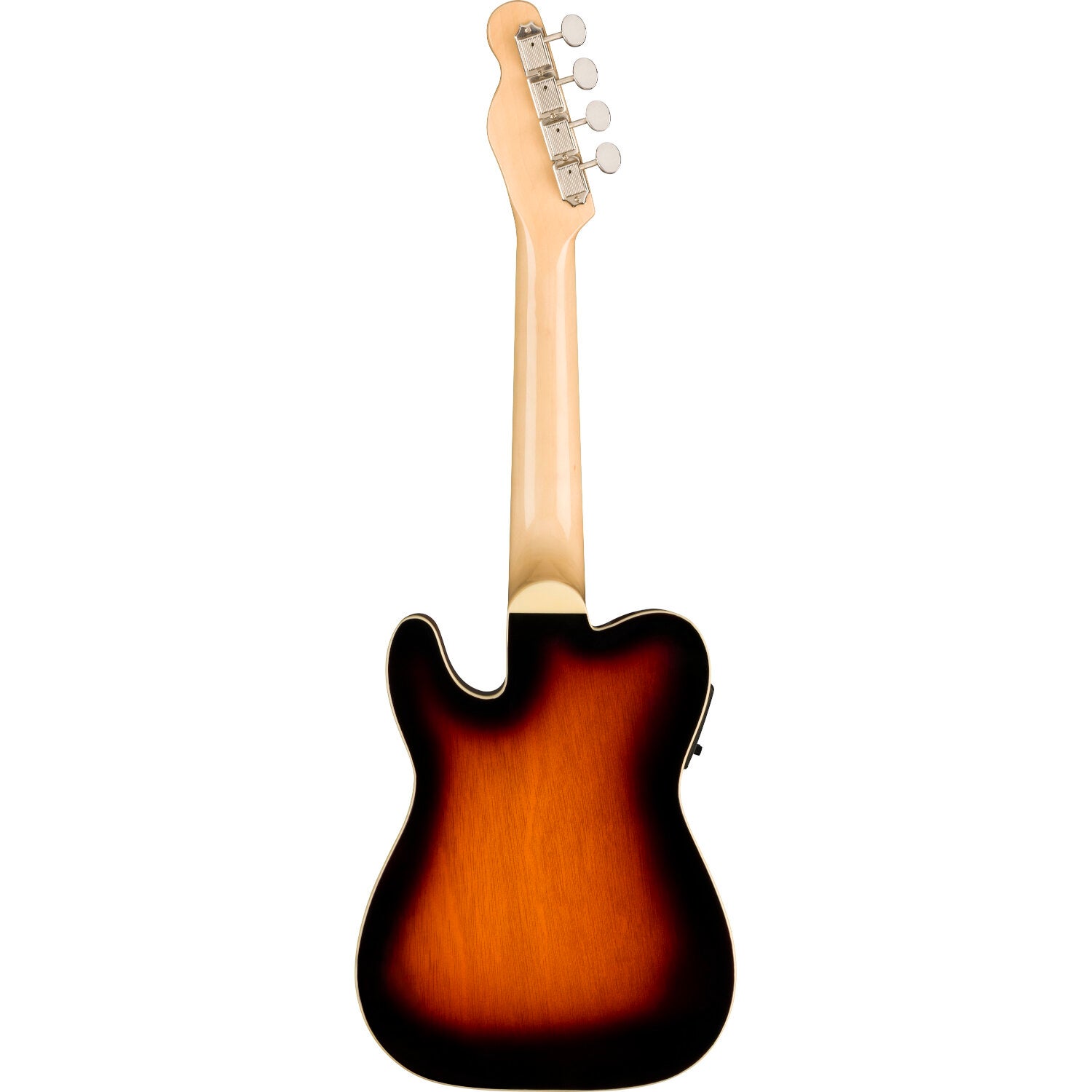 Fender Fullerton Tele Uke WN White Pickguard 2-Color Sunburst elektrisch-akoestische concert ukelele