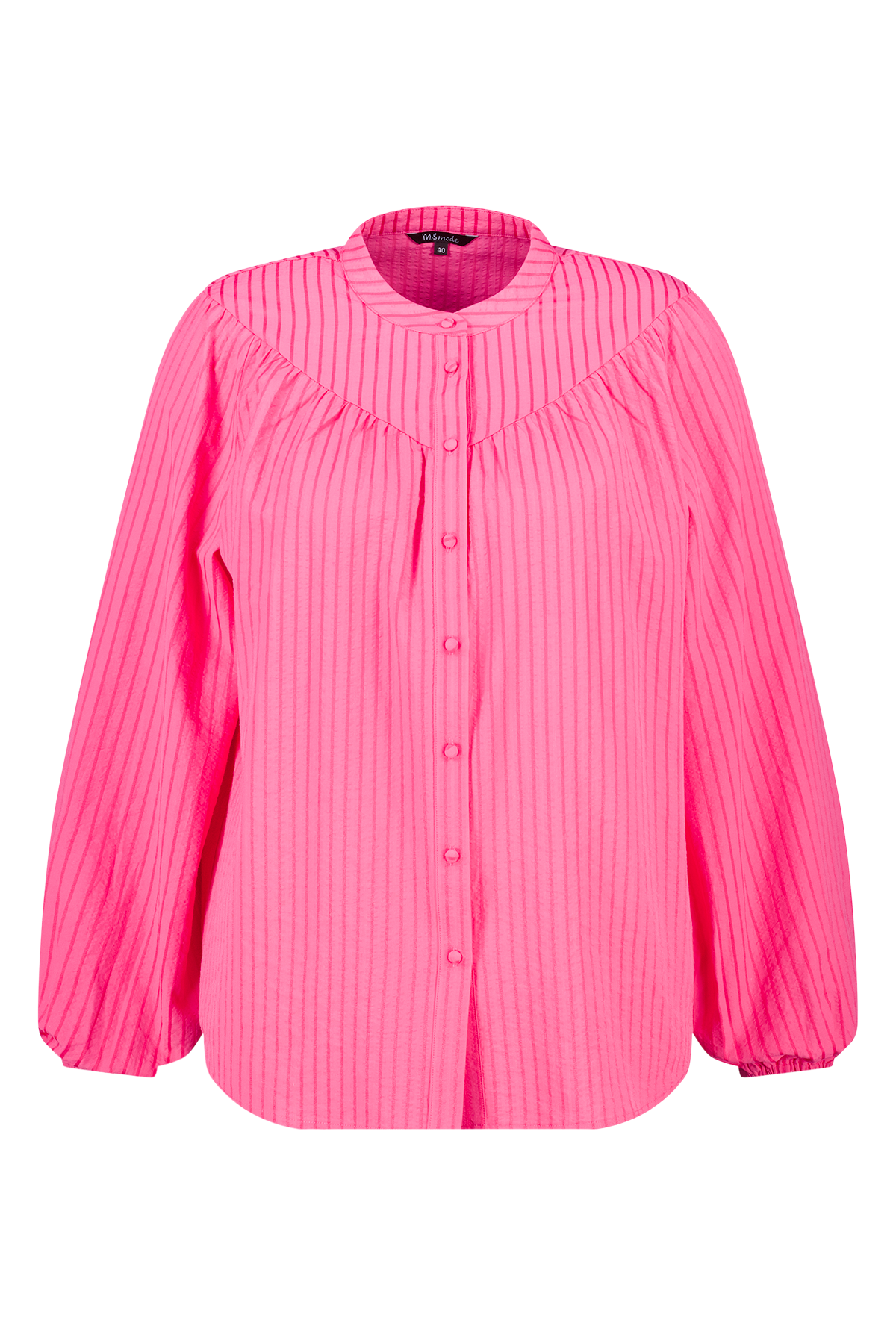 Blouse met streepdetail Multi Pink