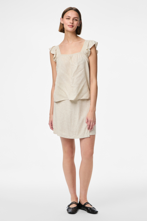 Pieces beige dames top