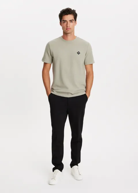 T-shirt met box logo groen (GRN.L)