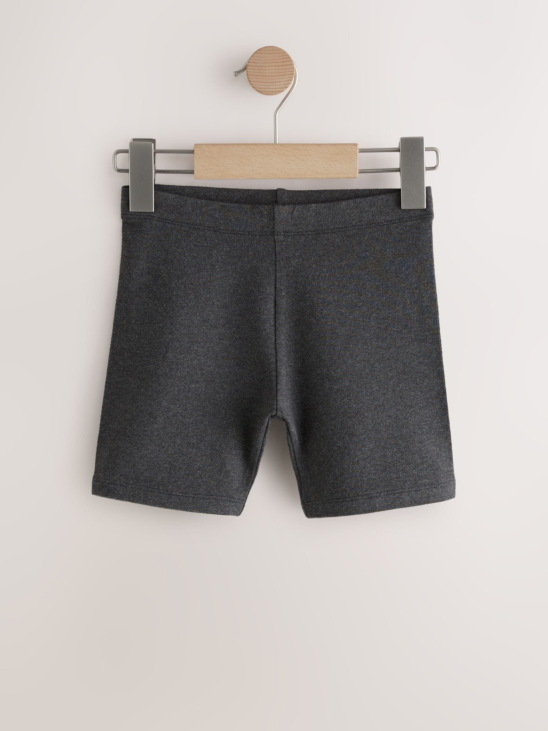 Grijs - Verpakking van 2 stretchy fietsshorts met hoog katoengehalte (3-16jr)