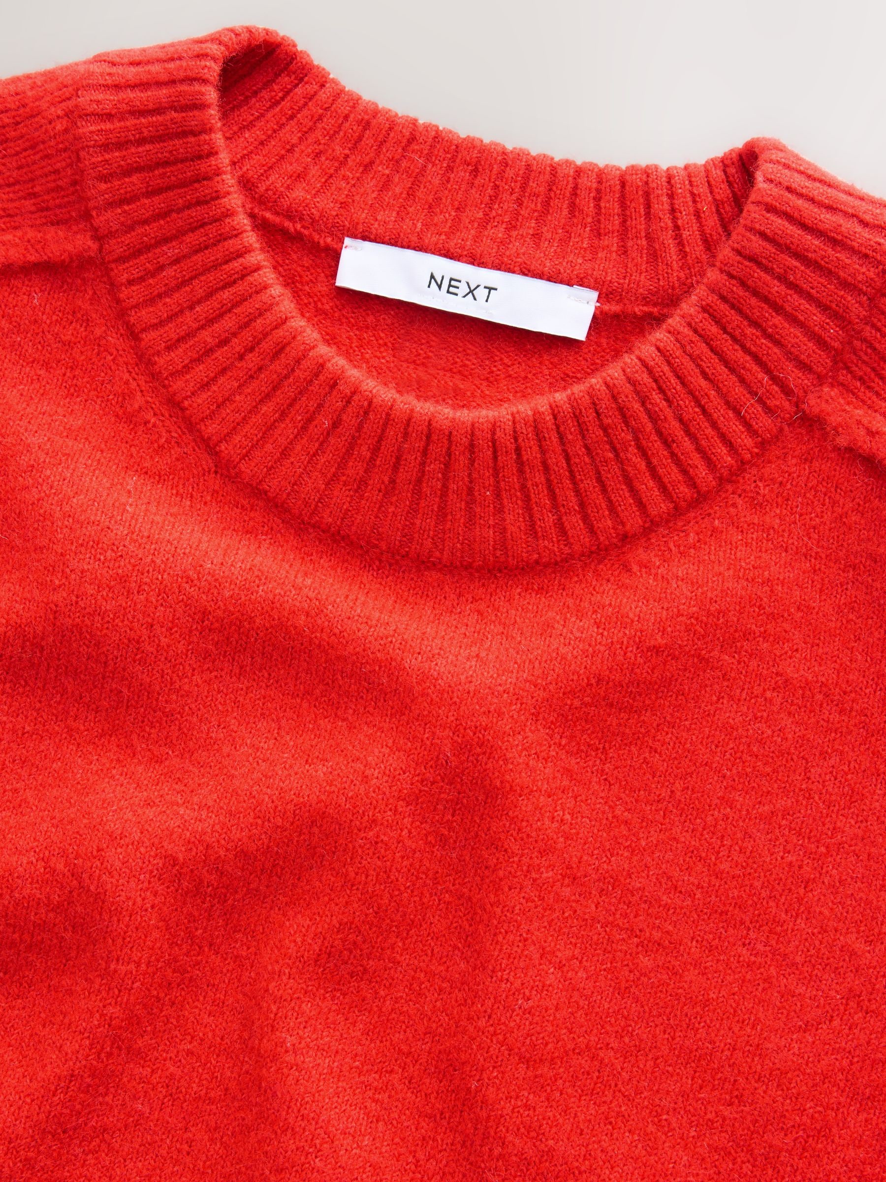Rood - Knitted Jumper With Wool