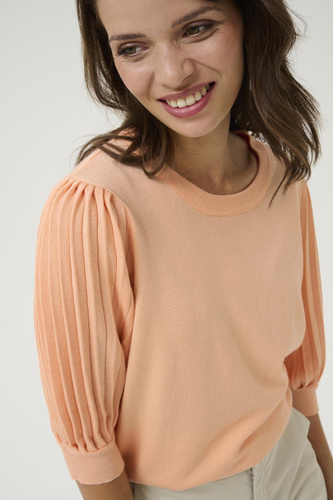 Kaffe oranje dames t-shirt