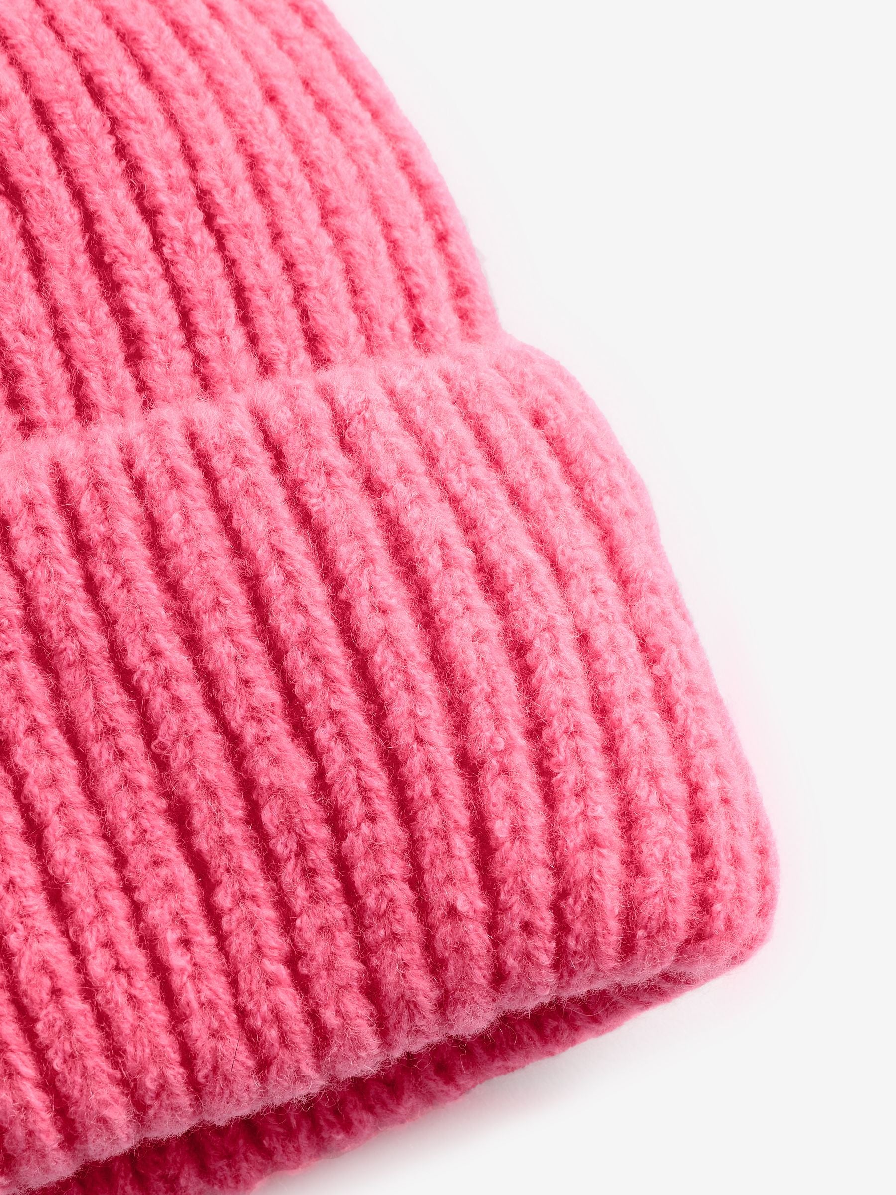 Felroze - Fluffy beanie-muts (1-16jr)