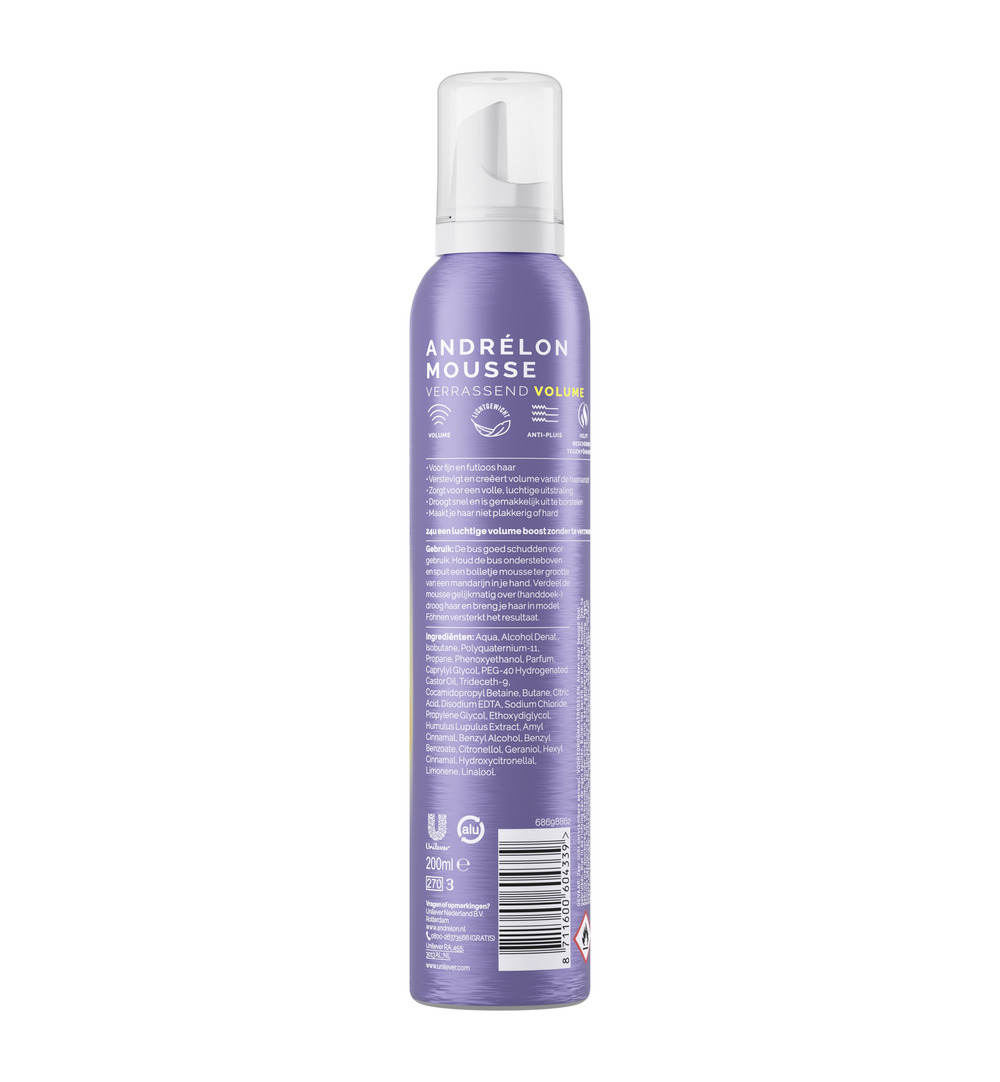 Andrelon Mousse Verrassend Volume (200 ml)