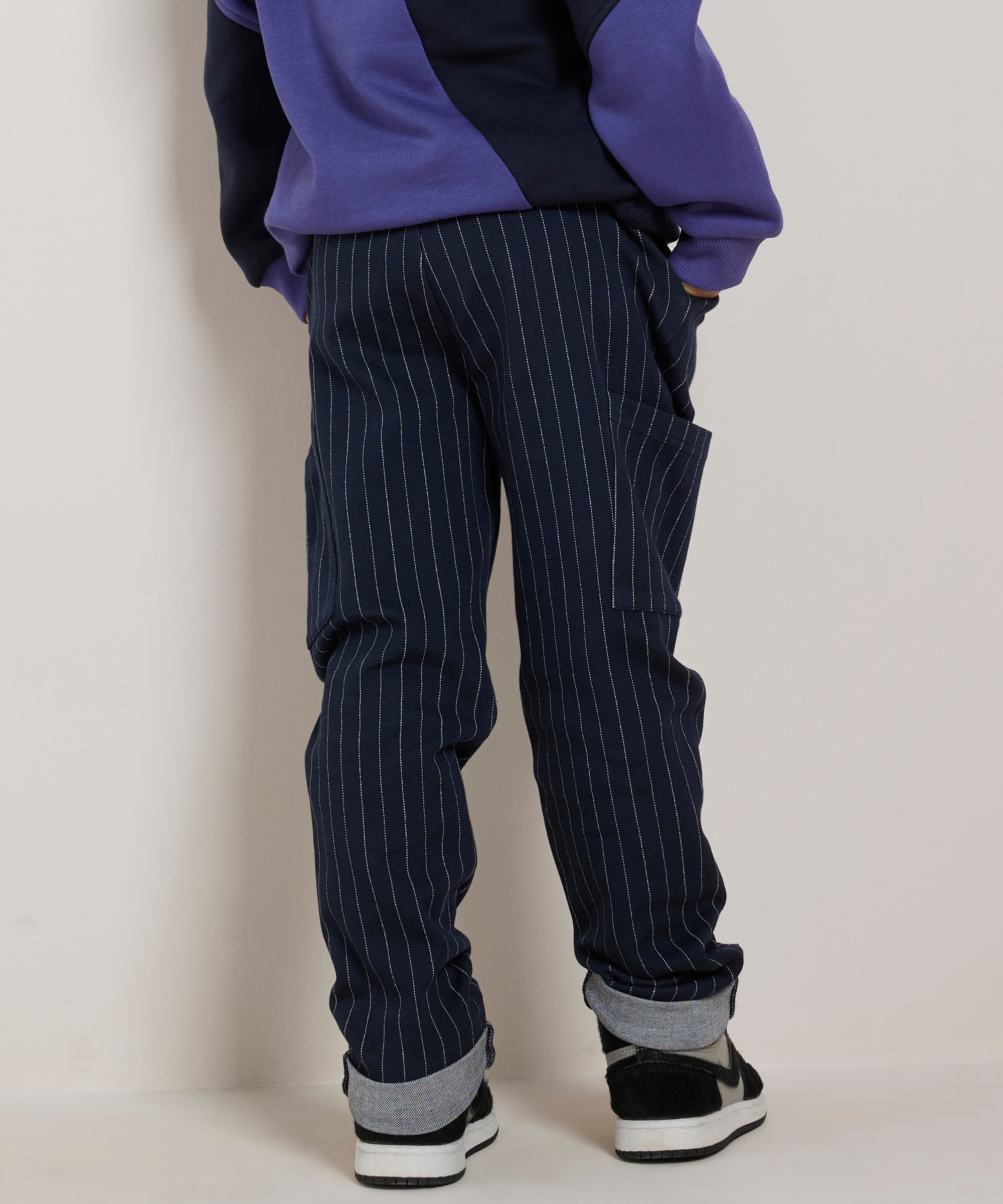 jogging cargo broek gestreept