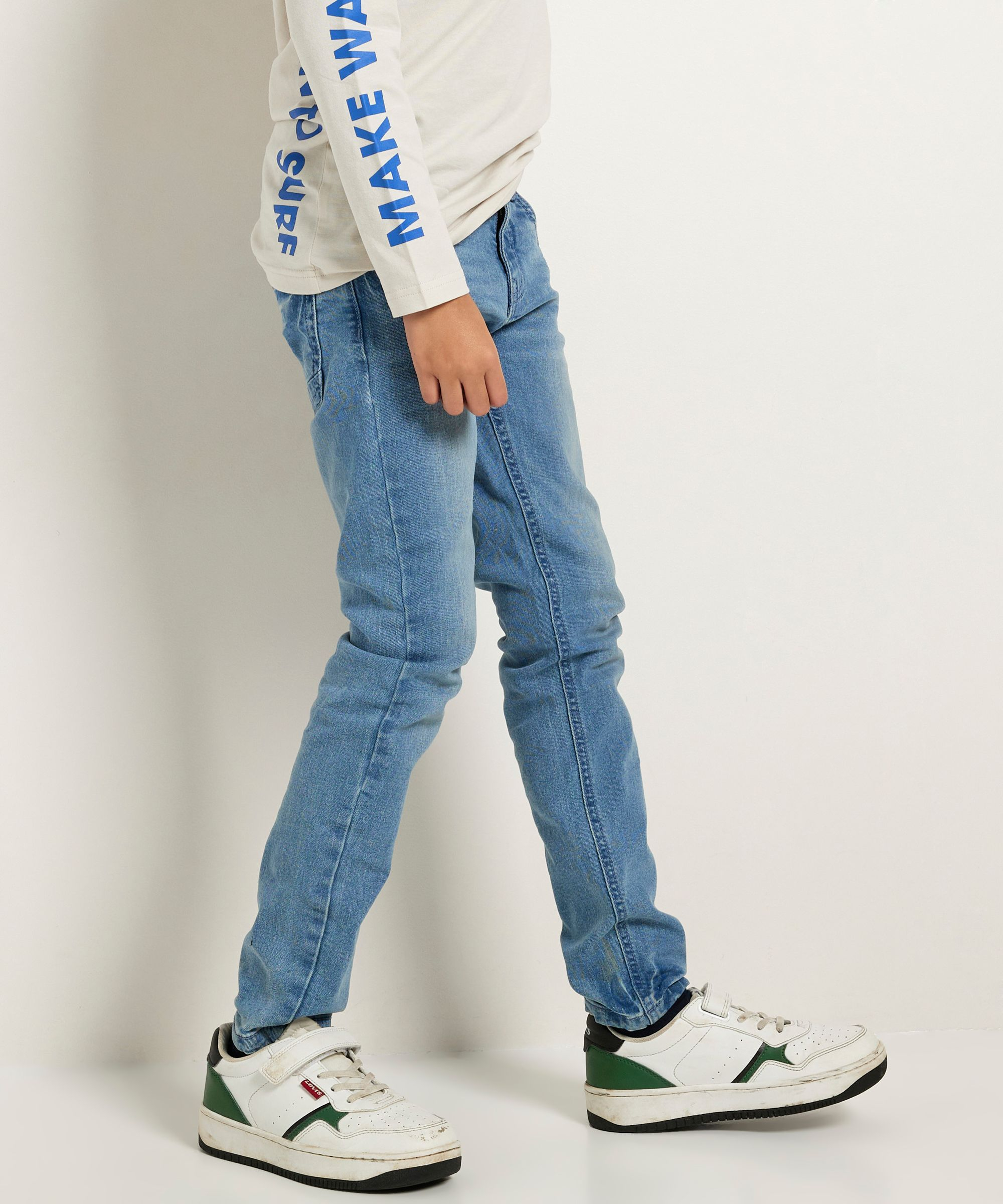 basic skinny fit stretch jeans - licht