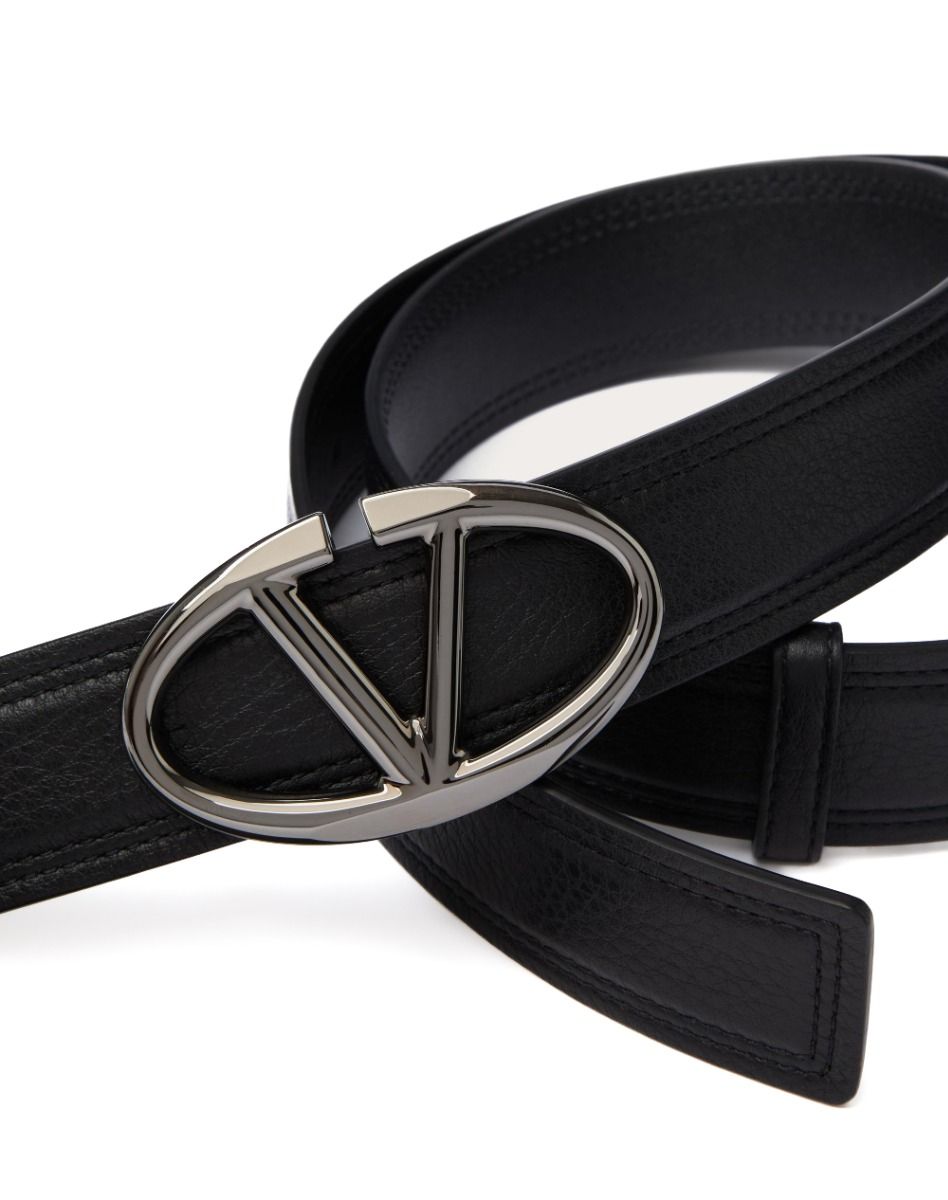 Valentino Garavani Vlogo Moon Buckle Belt