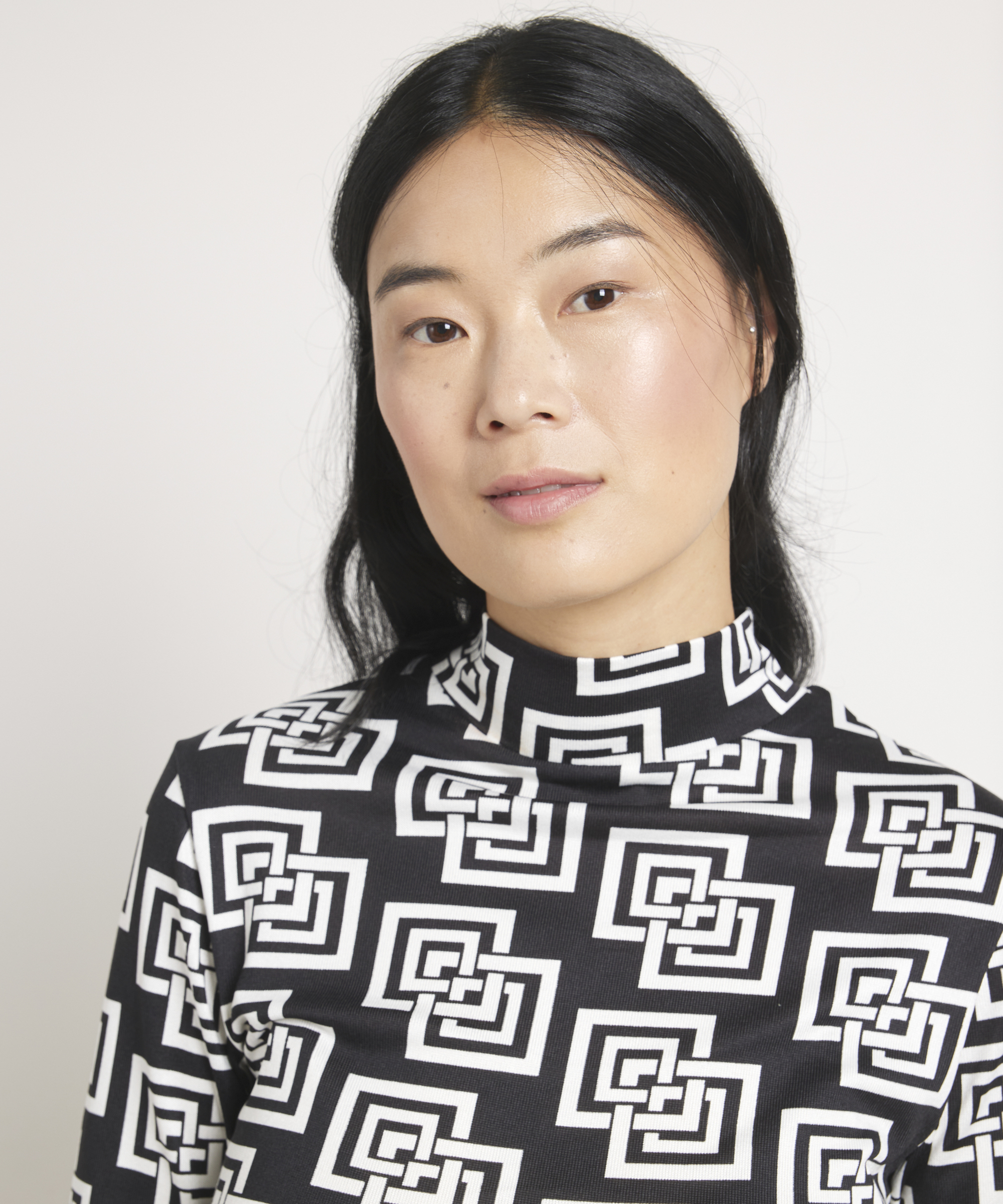 t-shirt met geometrische print