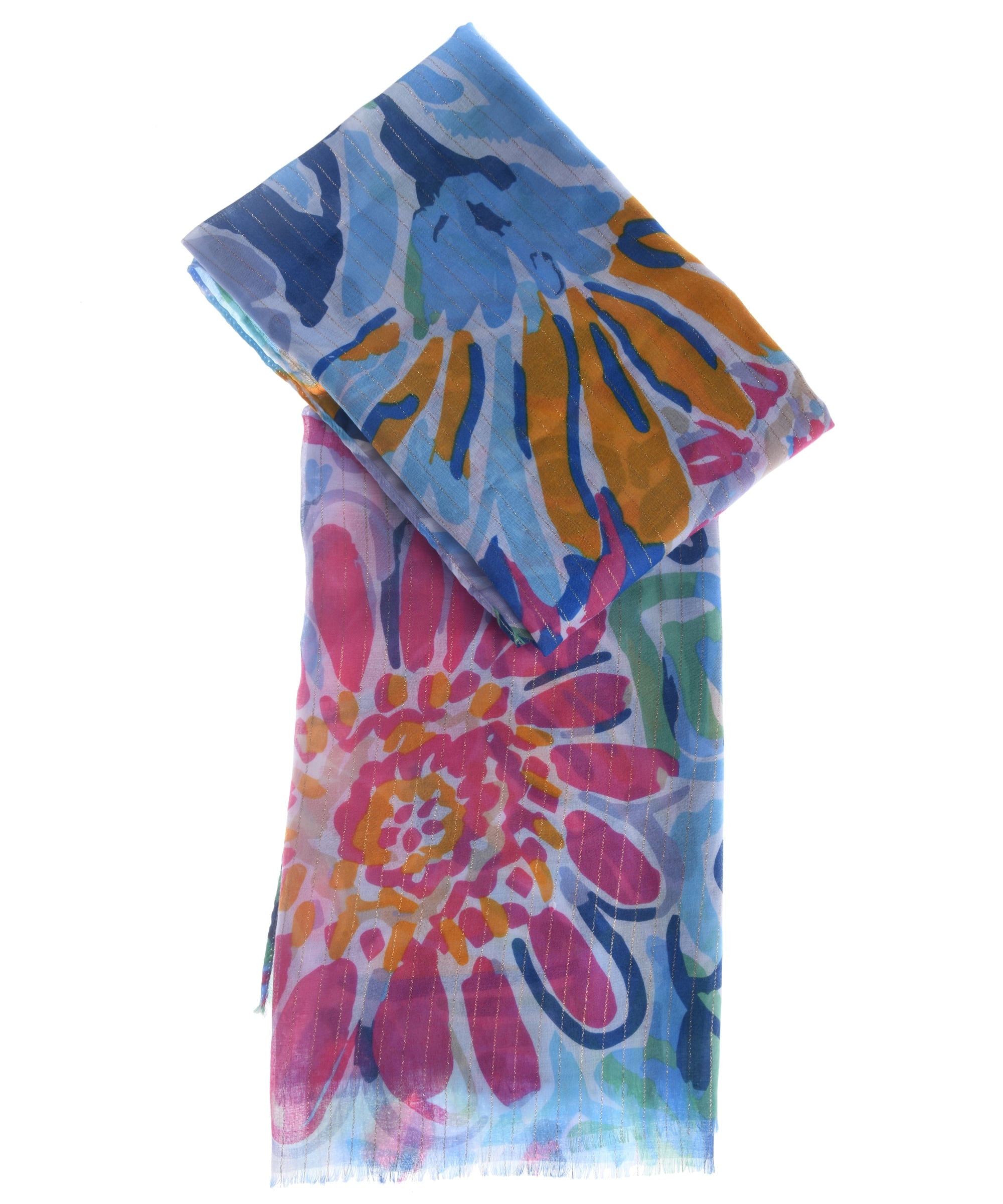 sjaal met bloemenprint