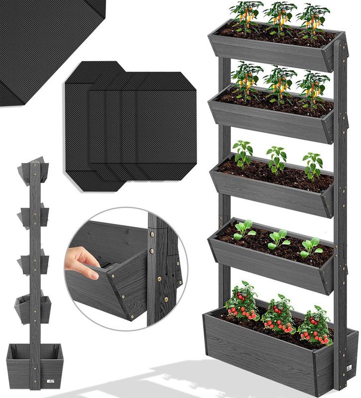 KESSER - Verticale Tuin - Bloembak - Moestuin Kruidenbed - Duurzaam Dennenhout