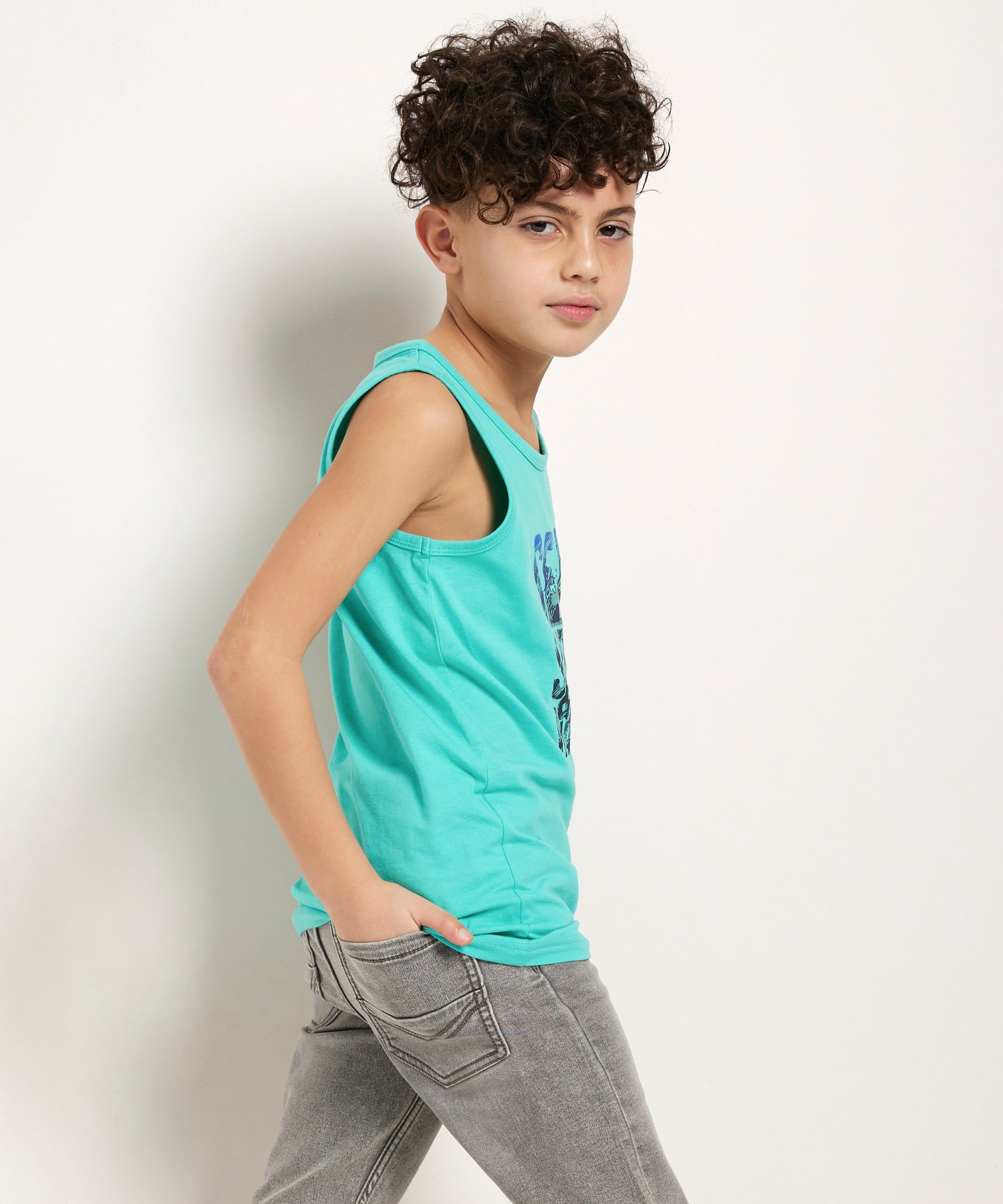 singlet met frontprint