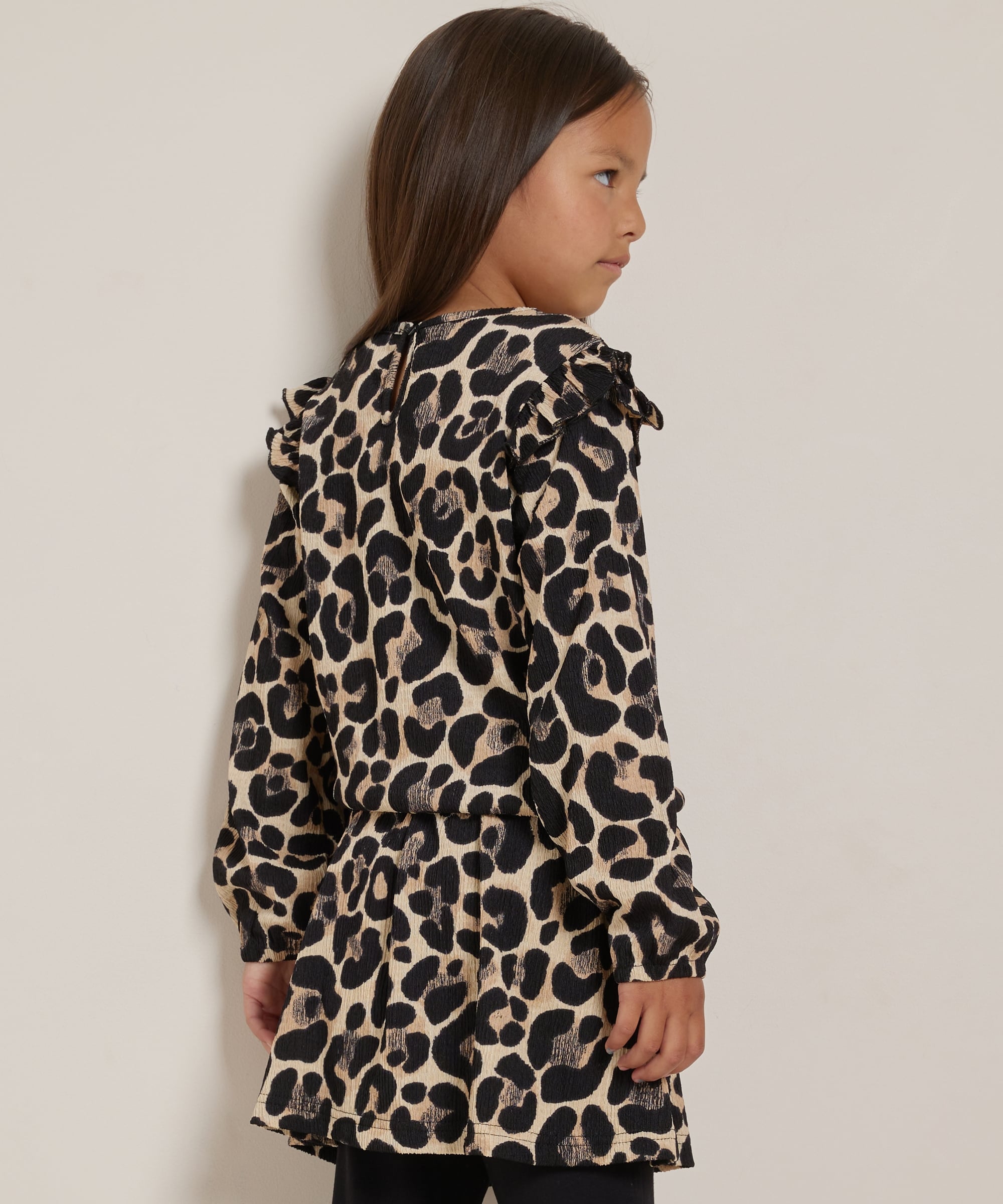 panterprint top met ruches