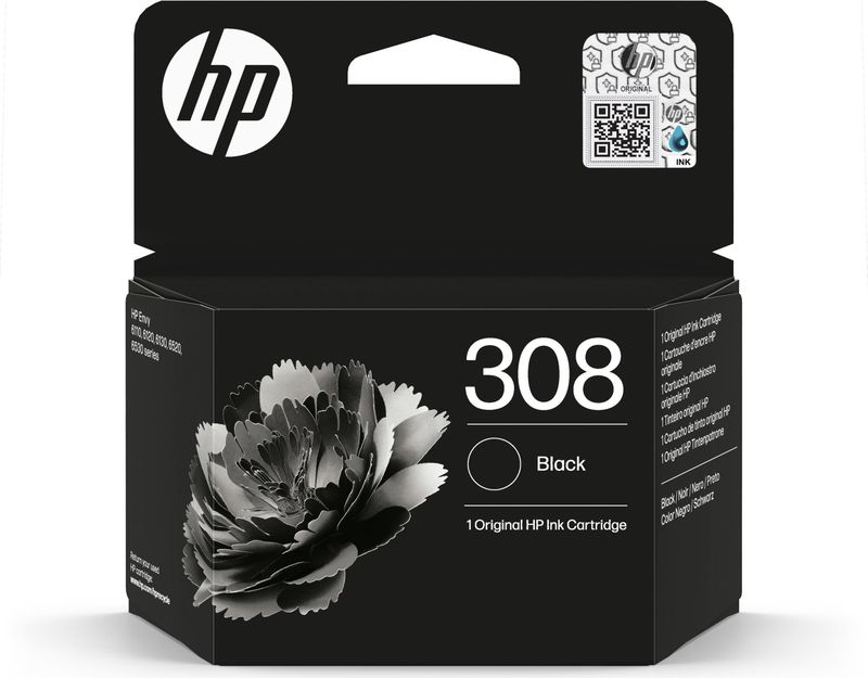 HP - 308 - Inktcartridge - Zwart - 160 pagina's