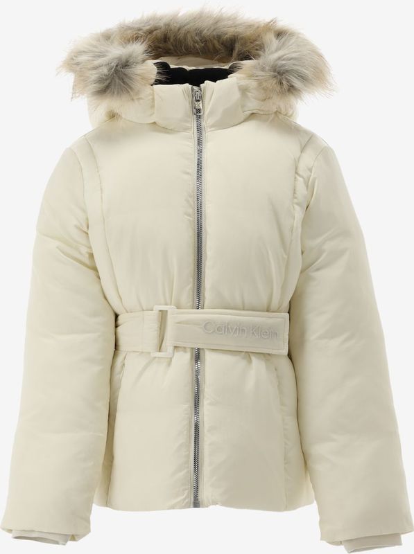 Calvin klein jas classic belted fur j maat 128/8J